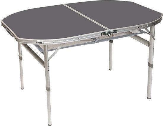2dekans | Bo-Camp - Tafel - Ovaal - Koffermodel - 120x80 cm, Caravanes & Camping, Meubles de camping, Enlèvement ou Envoi