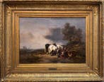 Eduard Hildebrandt (1818-1869) - Enfants et Chevaux à la