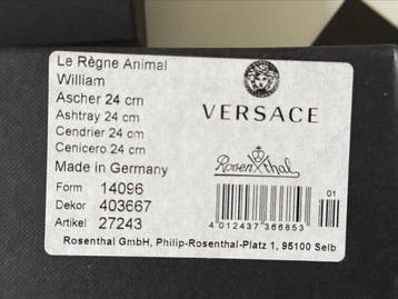 Rosenthal - Versace - Cendrier - 24 cm Le Regne Animal