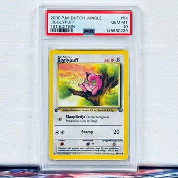 Pokémon Graded card - JIGGLYPUFF #54 1ST EDITION - Pokémon -, Hobby & Loisirs créatifs, Jeux de cartes à collectionner | Pokémon