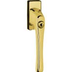 Intersteel Raamkruk zwaar afsluitbaar messing gelakt, Ophalen of Verzenden, Nieuw