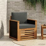 vidaXL Buiten Midden Sofa Naturel, Verzenden, Nieuw
