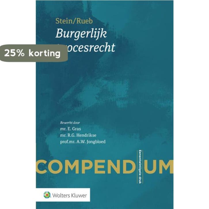 Compendium Burgerlijk procesrecht 9789013140538 A.S. Rueb, Boeken, Wetenschap, Gelezen, Verzenden