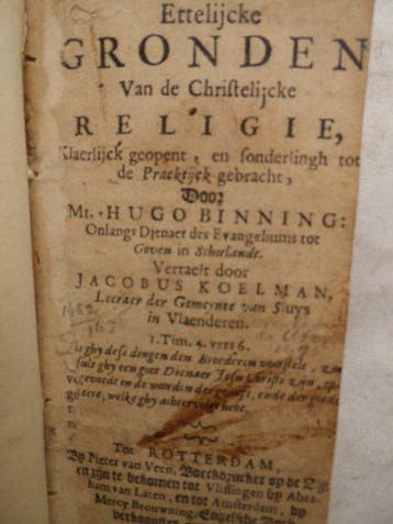 Hugh Binning / Jacobus Koelman - Ettelijcke gronden van de