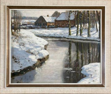 Louis Willem van Soest (1867-1948) - A Winter landscape, Antiek en Kunst