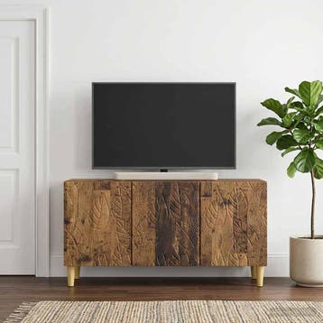 vidaXL TV Kast 99 x 34,5 x 50 cm Oud hout Bewerkt hout, Verzenden