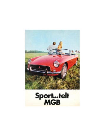 1971 MG MGB GT BROCHURE NEDERLANDS, Ophalen of Verzenden