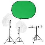 vidaXL Fotostudioset met verlichtingsset en, Verzenden, Nieuw