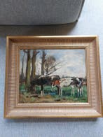 Willem George Frederik Jansen (1871-1949) - Koeien bij het, Antiquités & Art