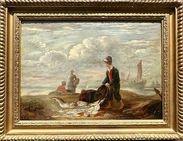Alexander George Fraser (1786-1865) - A Young Boy With Fish, Antiek en Kunst