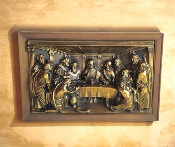 Wanddecoratie - Het Laatste Avondmaal - 62,5 x 40,5 cm -