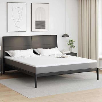 vidaXL Geheugen Schuim Matras Topper 200 x 200 cm Thick, Maison & Meubles, Verzenden