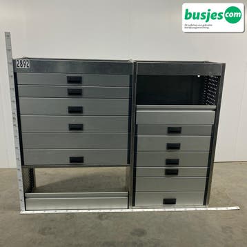 Aluca bedrijfswageninrichting 1745x420x1350mm (2892), Verzenden, Gebruikt