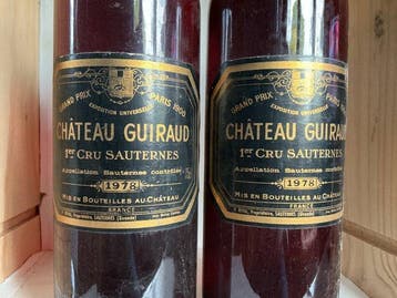 1978 Château Guiraud - Sauternes 1er Cru - 2 Bouteilles, Verzamelen, Nieuw