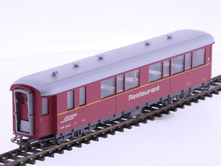 Schaal H0m Bemo 3274-114 restauratierijtuig WR 3814 1e kl..., Hobby en Vrije tijd, Modeltreinen | H0, Overige typen, Zo goed als nieuw