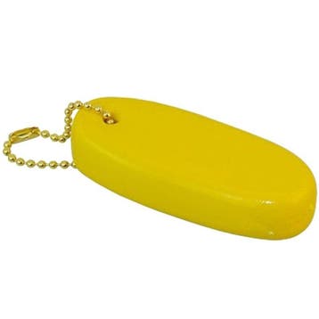Drijvende Sleutelhanger Zacht 83x40mm Geel, Watersport en Boten, Ophalen of Verzenden, Nieuw