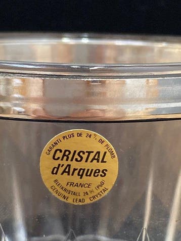 Cristal dArques - Seau à glace - Cristal