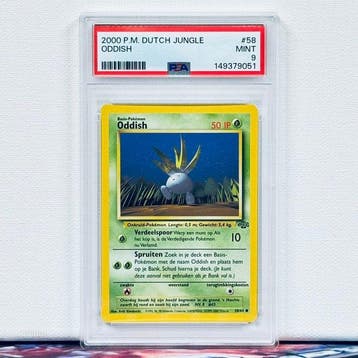 Pokémon Graded card - ODDISH #58 - Pokémon - PSA 9, Nieuw