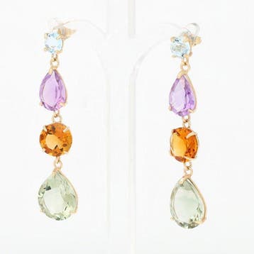 Oorbellen - 14 karaat Geel goud, Handtassen en Accessoires, Nieuw