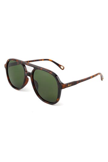 KIMU® Motor Pilotenbril Rond Tortoise Montuur Kunststof G15, Ophalen of Verzenden