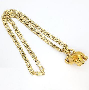 Ketting met hanger - 18 karaat Geel goud