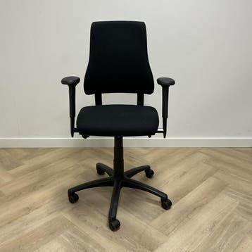 Opnieuw gestoffeerd Axia BMA ergonomische bureustoel, zwart, Ergonomisch, Gebruikt, Zwart, Bureaustoel