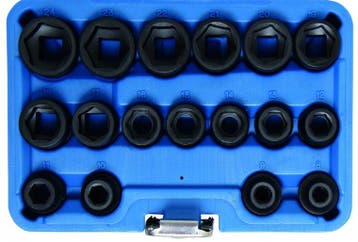 Kracht dopsleutelset zeskant, extra vlak 12,5 mm (1/2) 8 - 2, Verzenden, Nieuw