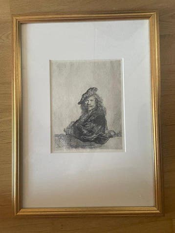 Rembrandt van Rijn (1606–1669) , after - Selbstbildnis, Antiek en Kunst