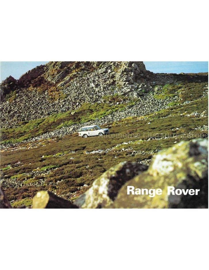 1977 LAND ROVER RANGE ROVER BROCHURE NEDERLANDS, Boeken, Auto's | Folders en Tijdschriften, Ophalen of Verzenden