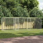 vidaXL Hondenbench Zilver 600 x 200 x 200 cm Gegevens staal, Verzenden