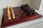Schaakspel - Mahonie kleurig houten schaakspel - Hout