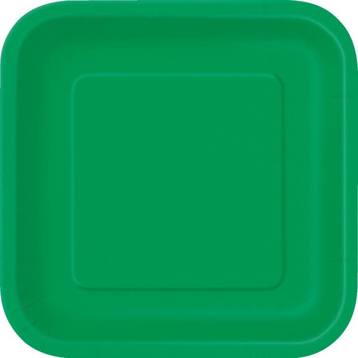 Groene Borden Vierkant 17,5cm 16st, Hobby & Loisirs créatifs, Articles de fête, Envoi