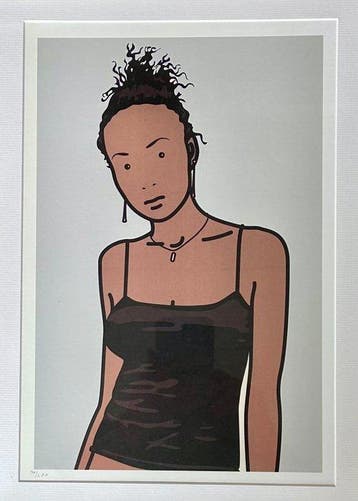 Julian Opie (1958) - Shahnoza with beads