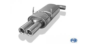 FOX BMW E36 318is einddemper Ø63.5 - 2x76 type 13, Auto-onderdelen, Verzenden, Nieuw