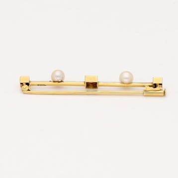 Broche - 18 carats Or jaune - Parel / Roos diamants