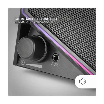 Mars Gaming MS72, gaming luidspreker 15 W, RGB Flow verli..., Audio, Tv en Foto, Ophalen of Verzenden, Nieuw