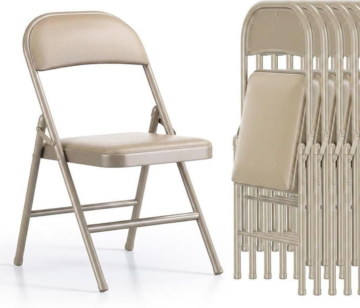 Klapstoelen - Vouwstoelen - Set van 4 - Eettafelstoelen - Ka, Caravans en Kamperen, Kampeermeubelen, Nieuw, Verzenden