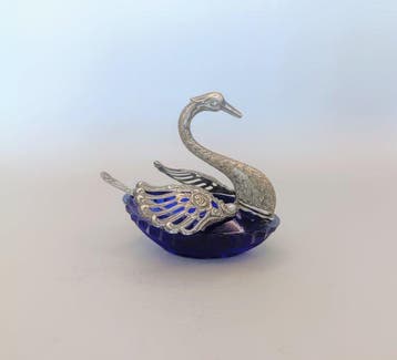 Swan Shaped - Zoutvat - .800 zilver