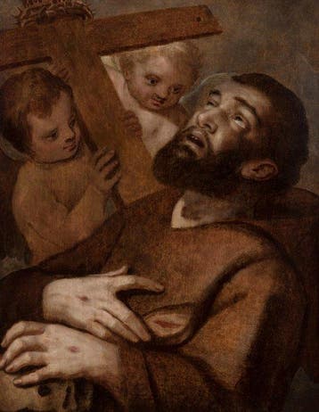 Bolognese school (XVII) - The stigmatization of Saint