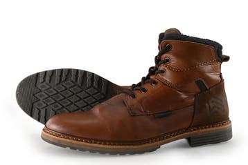 Bullboxer Veterboots in maat 40 Cognac, Kleding | Heren, Schoenen, Overige kleuren, Verzenden, Boots, Gedragen