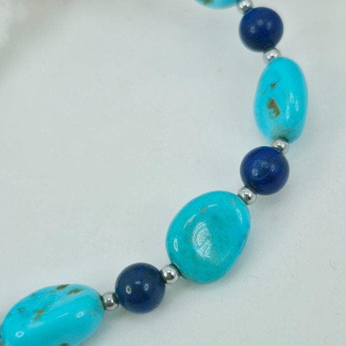 Turquoise - Zilver, Zonder reserveprijs - Armband - TURCHESE, Antiek en Kunst, Curiosa en Brocante