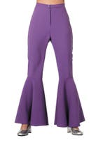 Hippie Broek Paars Dames, Kleding | Dames, Carnavalskleding en Feestkleding, Verzenden, Nieuw