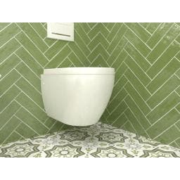 Wandtegel Gazzini Harmony Olive Handvorm Groen Glans 7,5x30, Doe-het-zelf en Bouw, Nieuw, 20 tot 40 cm, 10 m² of meer, Wandtegels
