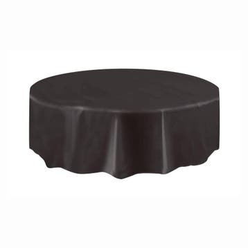 Zwart Tafelkleed Rond 2,13m, Verzenden, Nieuw