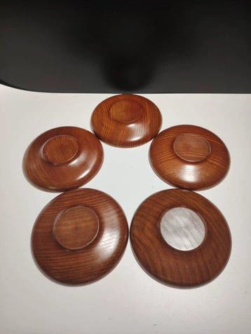 Japanese Solid Wood Lacquered Tea Coaster - Dienblad (5) -