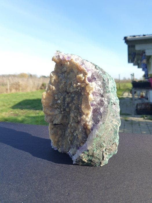 Galaxy Gold Rainbow Amethyst (zeldzaam voorkomen), van hoge, Collections, Minéraux & Fossiles