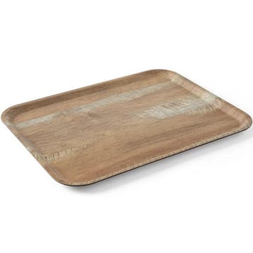 Dienblad | Melamine | Houtlook | Antislip | Stapelbaar |, Verzenden, Nieuw in verpakking