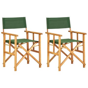 Regisseursstoelen 2st - 59% korting! Retour deal, Verzenden, Gebruikt, Hout, Inklapbaar