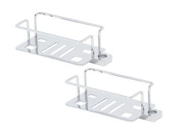 Veiling - 2x Beaux korf voor glijstang Ulis chroom, Doe-het-zelf en Bouw, Nieuw