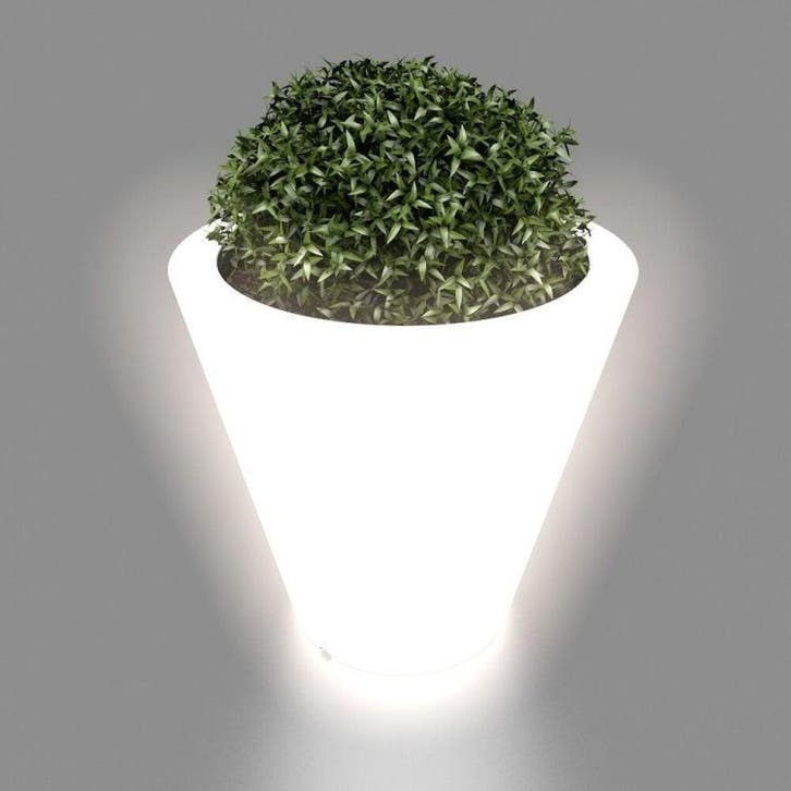 LED Bloempot 50x50x50 Wit | UV-Bestendig | Scherpe Prijs, Tuin en Terras, Bloempotten, 40 tot 70 cm, 40 cm of meer, Vierkant, Nieuw